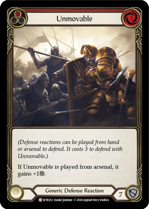 Unmovable (Red) [Welcome to Rathe Unlimited] Unlimited Rainbow Foil - Flesh And Blood Single