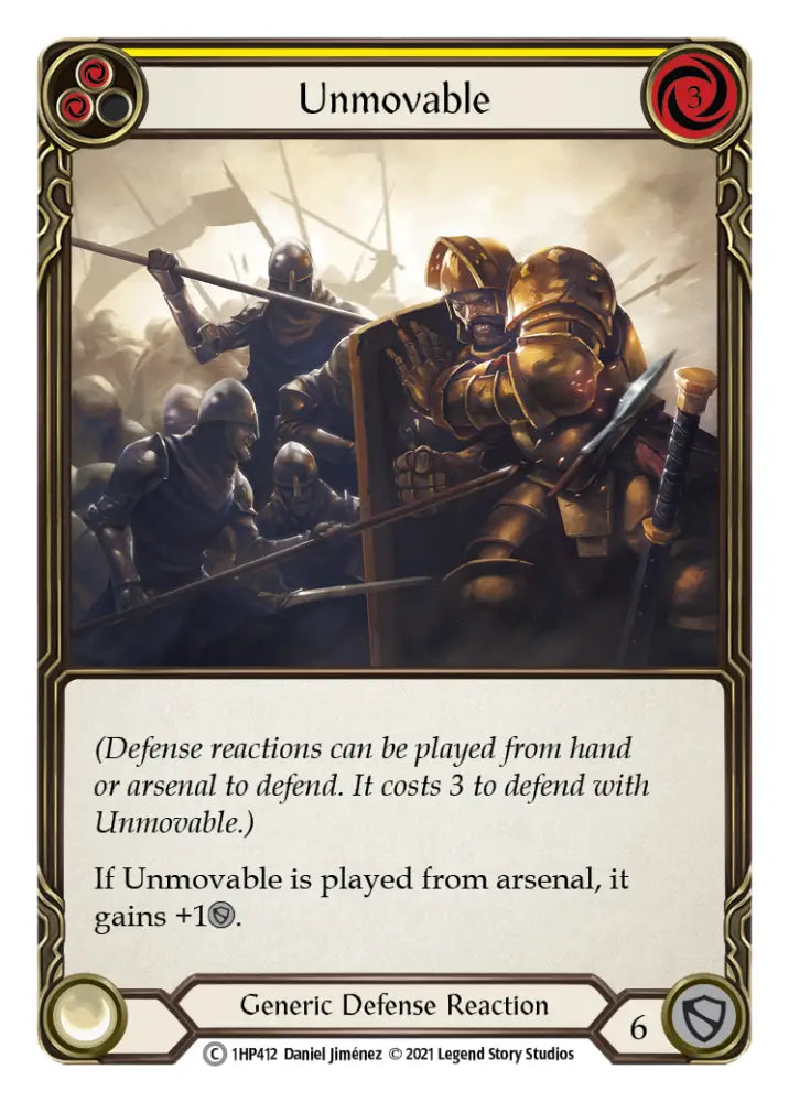 Unmovable (Yellow) [1HP412] (History Pack 1) - Flesh And Blood Single