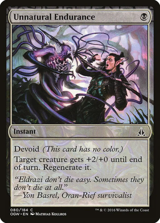 Unnatural Endurance [Oath of the Gatewatch] - MTG Single