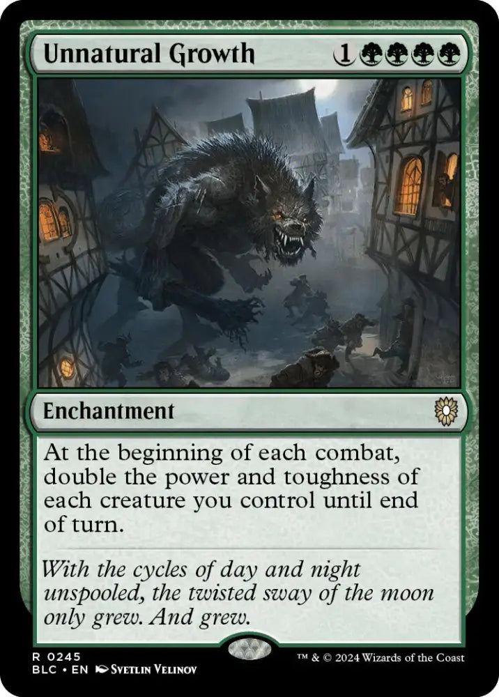 Unnatural Growth [Bloomburrow Commander] - MTG Single