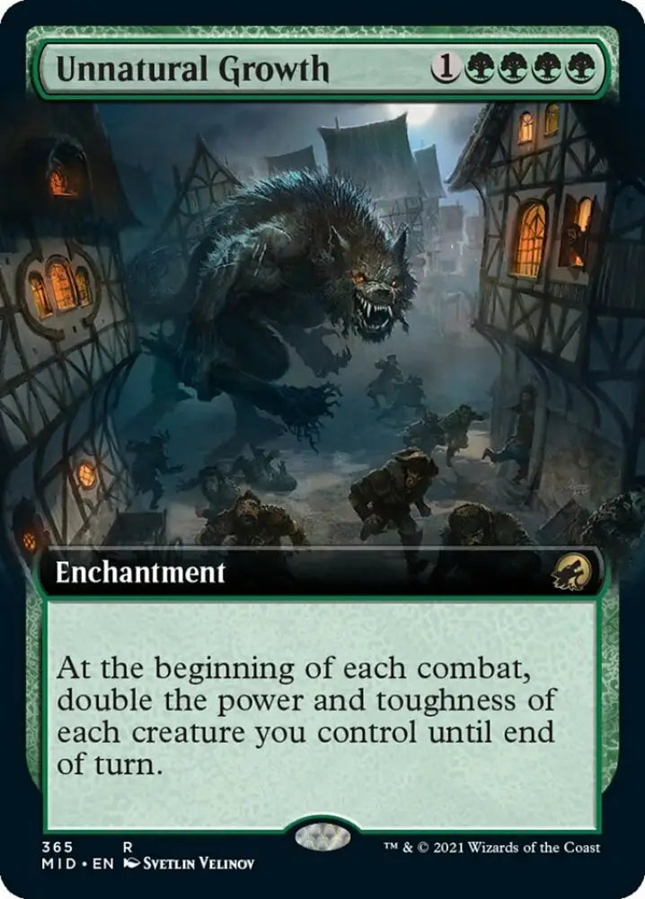 Unnatural Growth (Extended Art) [Innistrad: Midnight Hunt] - MTG Single