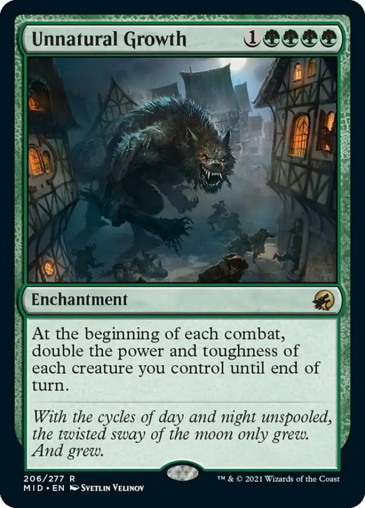 Unnatural Growth [Innistrad: Midnight Hunt] - MTG Single