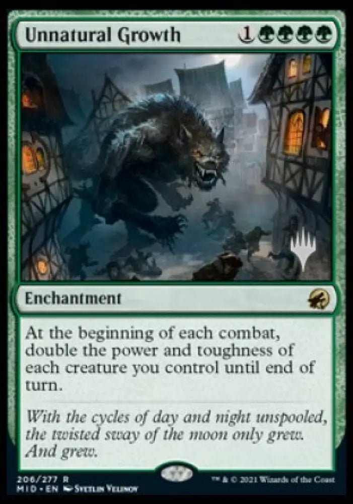 Unnatural Growth (Promo Pack) [Innistrad: Midnight Hunt Promos] - MTG Single