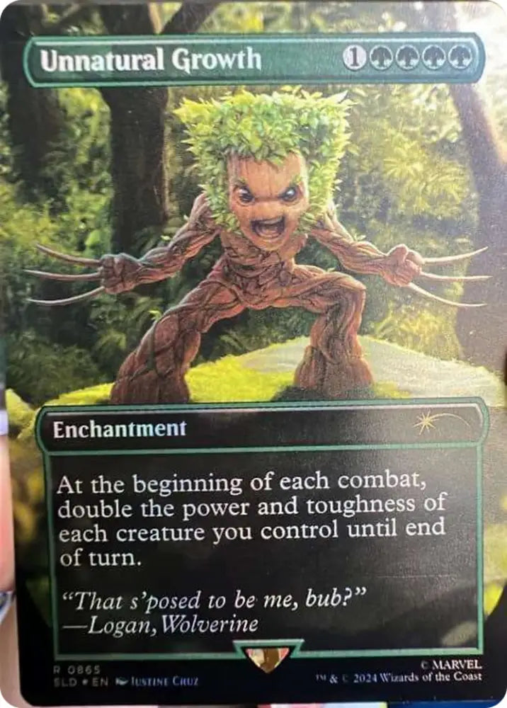 Unnatural Growth (Rainbow Foil) [Secret Lair Drop Series] - MTG Single