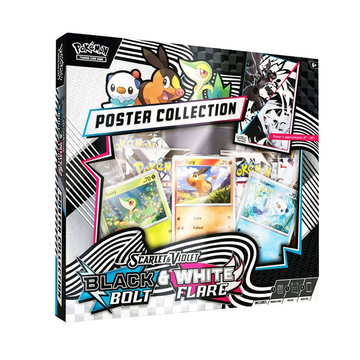 Pokemon SV10.5 Black Bolt & White Flare Unova Poster Collection
