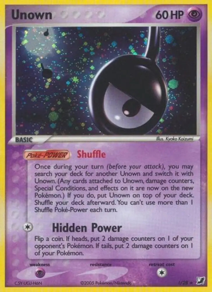 Unown (!) (!/28) [EX: Unseen Forces] - Pokemon Single