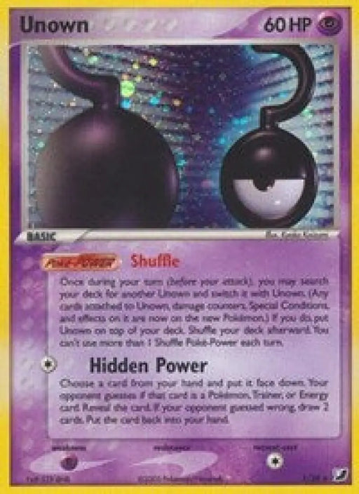 Unown (?) (?/28) [EX: Unseen Forces] - Pokemon Single