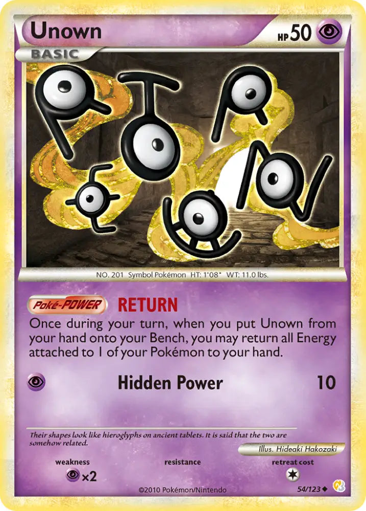 Unown (54/123) [HeartGold & SoulSilver: Base Set] - Pokemon Single
