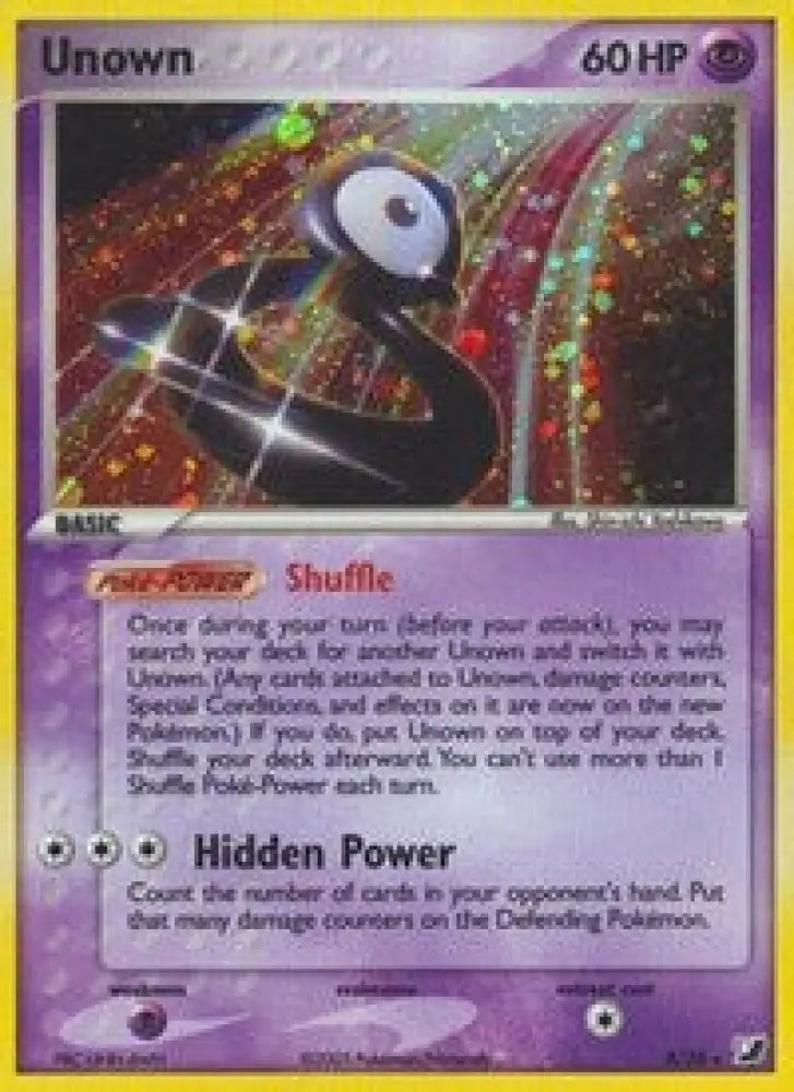 Unown (B) (B/28) [EX: Unseen Forces] - Pokemon Single