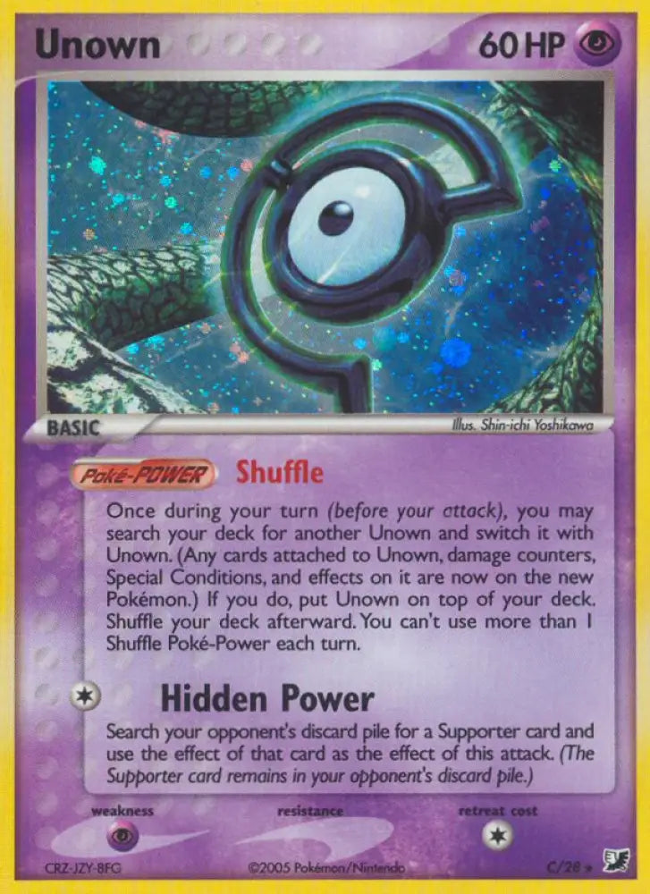 Unown (C) (C/28) [EX: Unseen Forces] - Pokemon Single