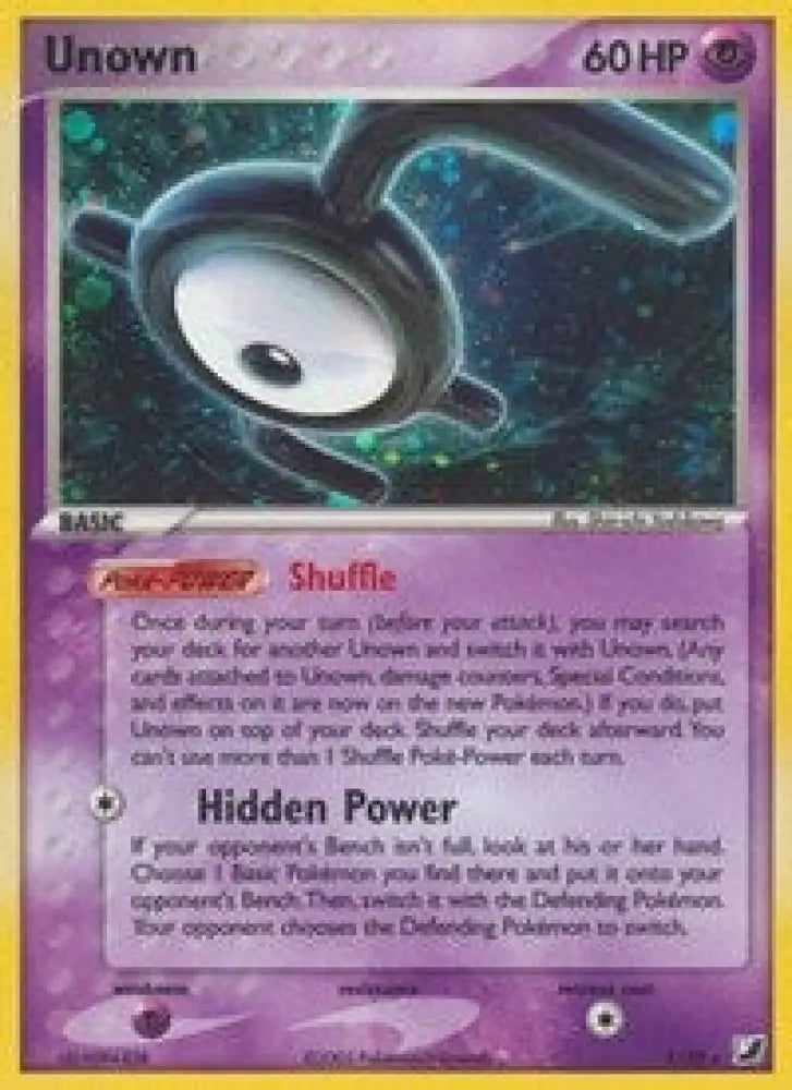 Unown (E) (E/28) [EX: Unseen Forces] - Pokemon Single