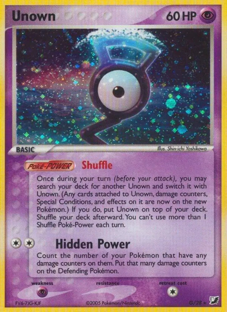 Unown (G) (G/28) [EX Unseen Forces]
