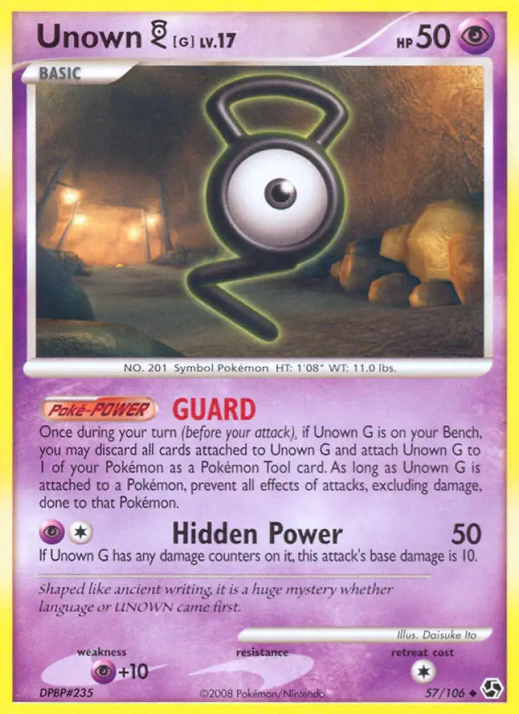 Unown G (57/106) [Diamond & Pearl: Great Encounters] - Pokemon Single