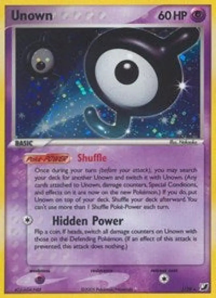 Unown (J) (J/28) [EX: Unseen Forces] - Pokemon Single