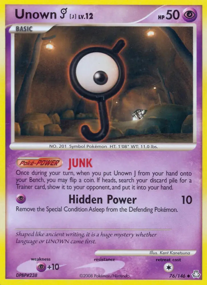 Unown J (76/146) [Diamond & Pearl: Legends Awakened] - Pokemon Single