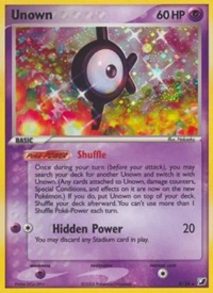 Unown (K) (K/28) [EX: Unseen Forces] - Pokemon Single