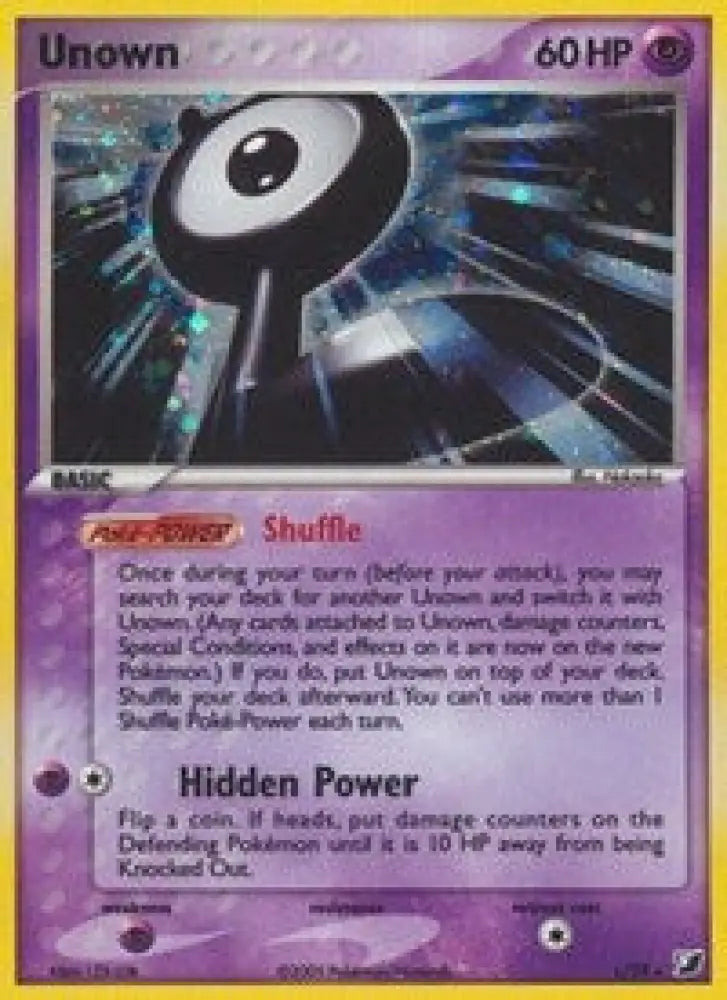 Unown (L) (L/28) [EX: Unseen Forces] - Pokemon Single