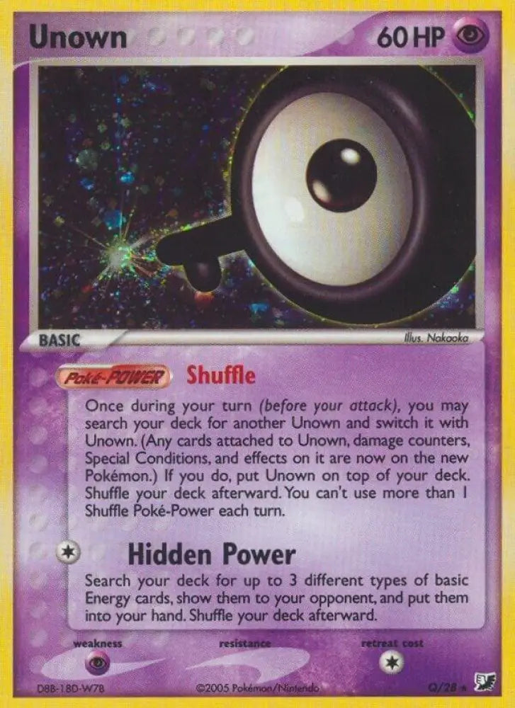 Unown (Q) (Q/28) [EX Unseen Forces]