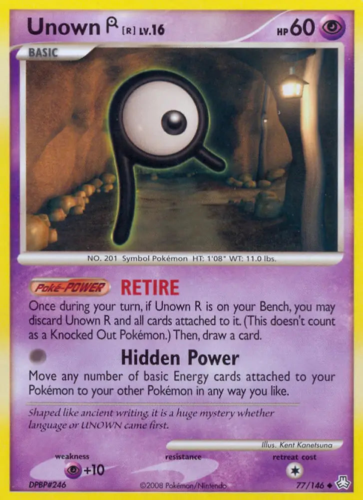 Unown R (77/146) [Diamond & Pearl: Legends Awakened] - Pokemon Single