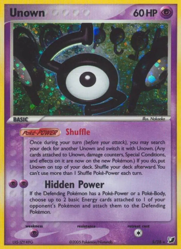 Unown (S) (S/28) [EX Unseen Forces]