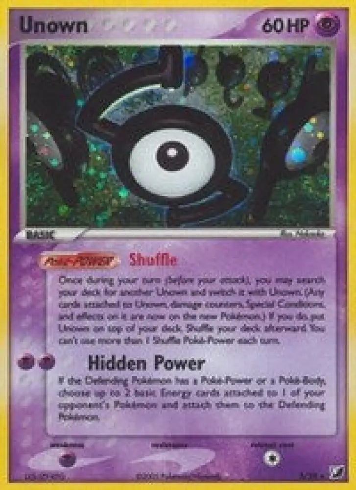 Unown (S) (S/28) [EX: Unseen Forces] - Pokemon Single