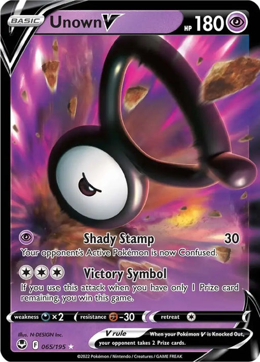 Unown V (065/195) [Sword & Shield: Silver Tempest] - Pokemon Single