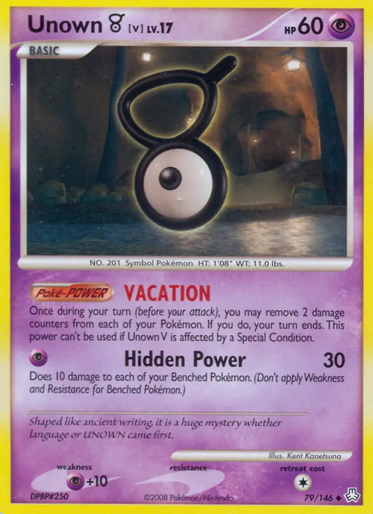 Unown V (79/146) [Diamond & Pearl: Legends Awakened] - Pokemon Single
