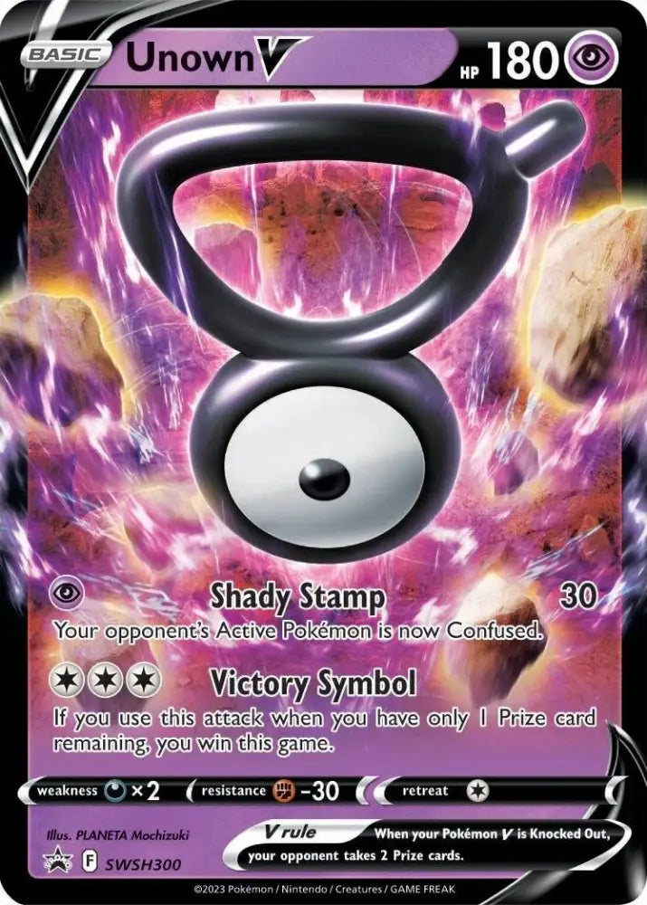 Unown V (SWSH300) [Sword & Shield: Black Star Promos] - Pokemon Single