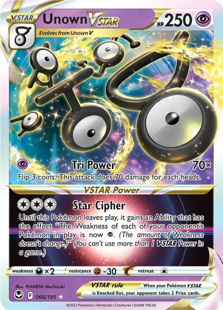 Unown VSTAR (066/195) [Sword & Shield: Silver Tempest] - Pokemon Single