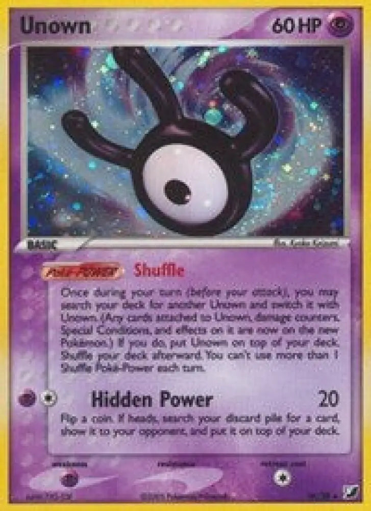 Unown (W) (W/28) [EX: Unseen Forces] - Pokemon Single