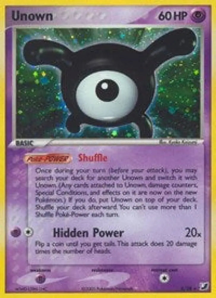 Unown (X) (X/28) [EX: Unseen Forces] - Pokemon Single