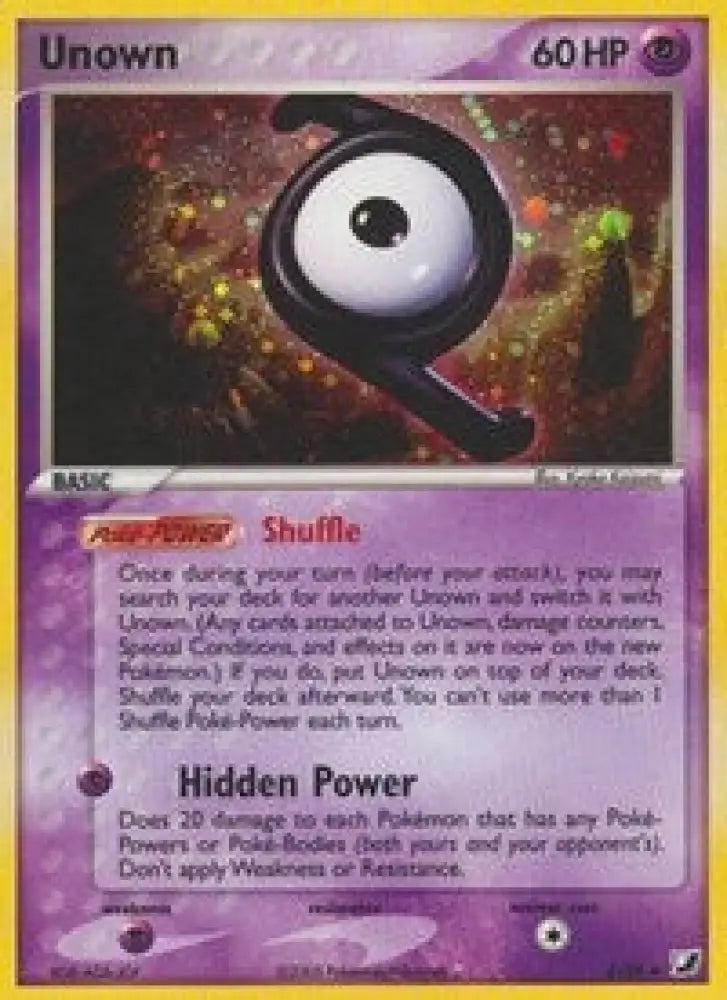 Unown (Z) (Z/28) [EX: Unseen Forces] - Pokemon Single