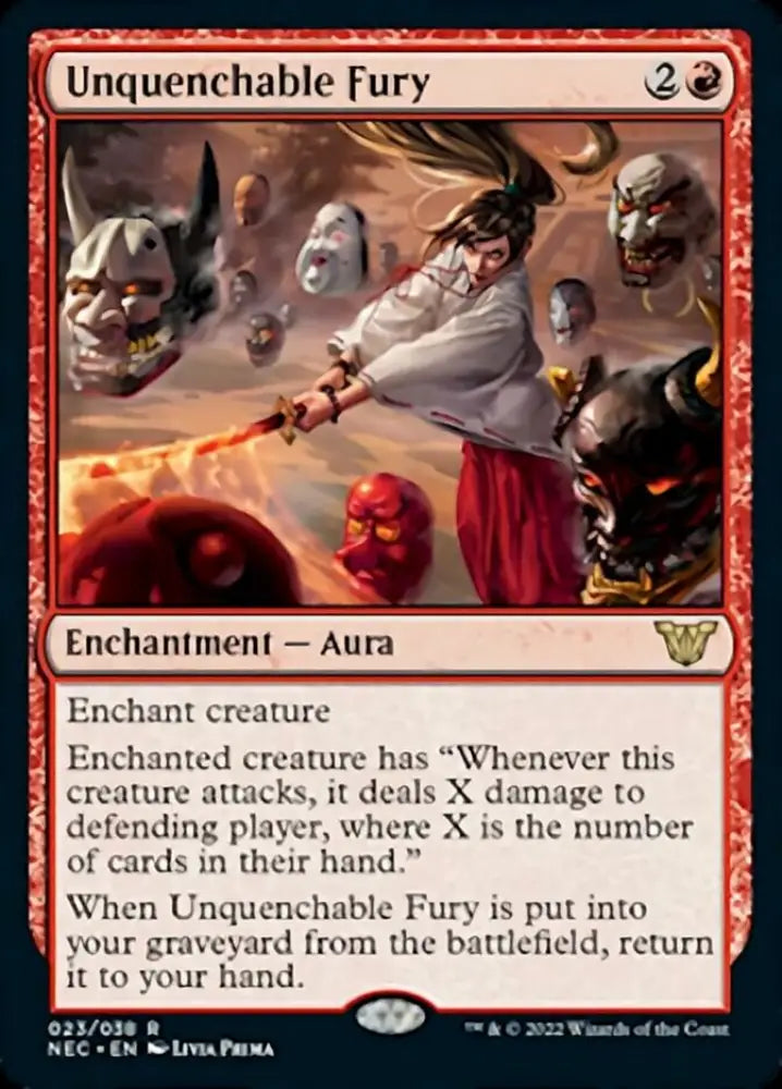 Unquenchable Fury [Kamigawa: Neon Dynasty Commander] - MTG Single