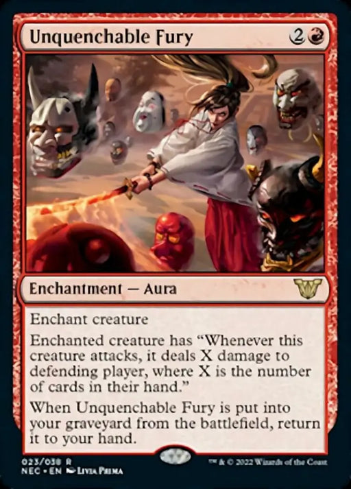 Unquenchable Fury [Kamigawa: Neon Dynasty Commander] - MTG Single