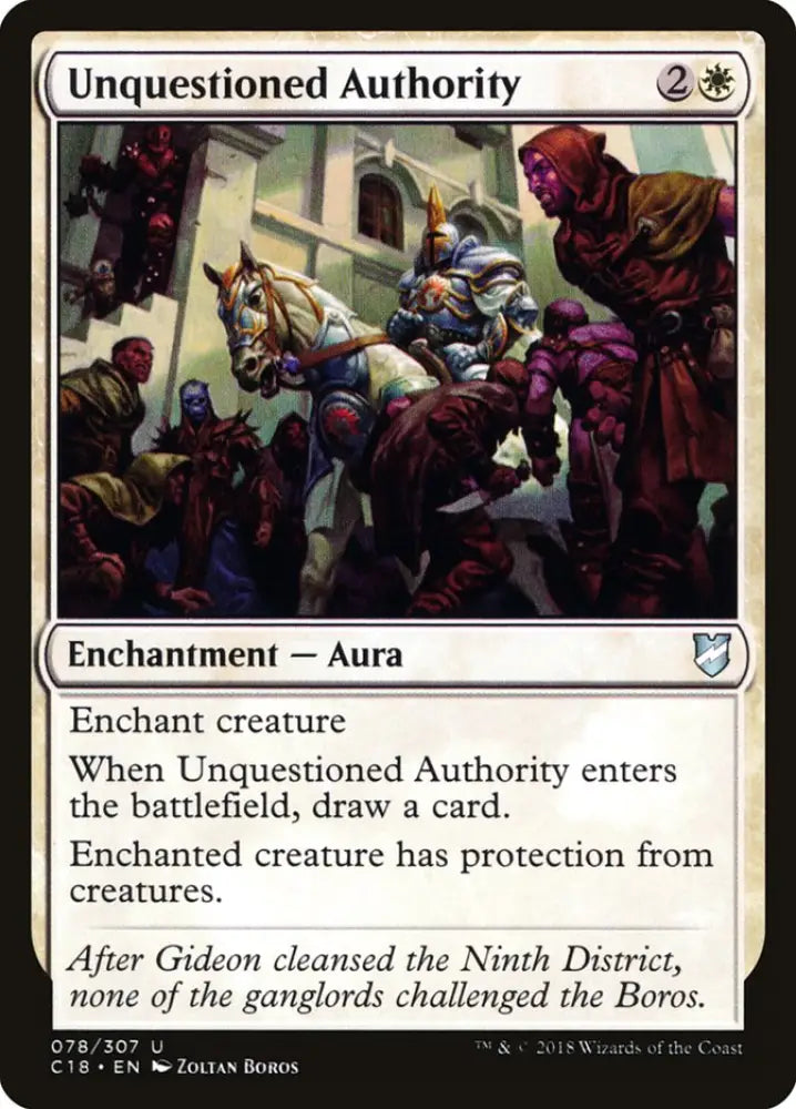 Unquestioned Authority [Commander 2018] - MTG Single