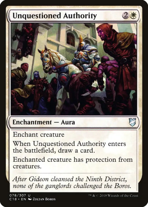 Unquestioned Authority [Commander 2018] - MTG Single