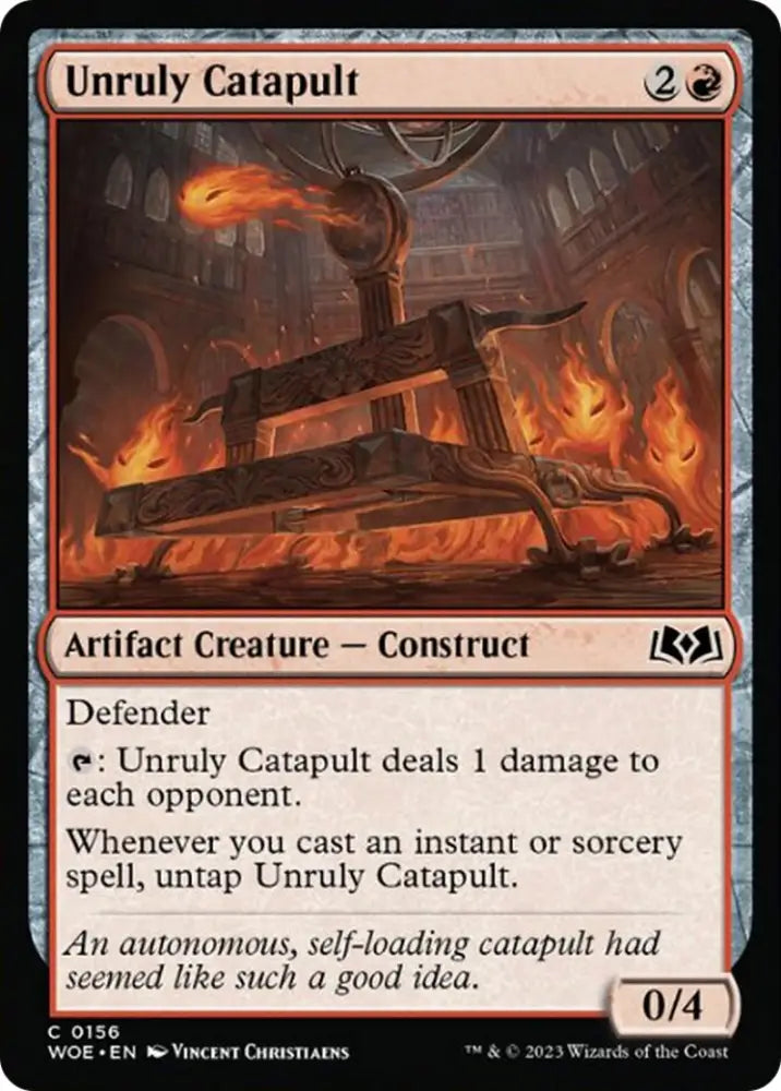 Unruly Catapult [Wilds of Eldraine] - MTG Single