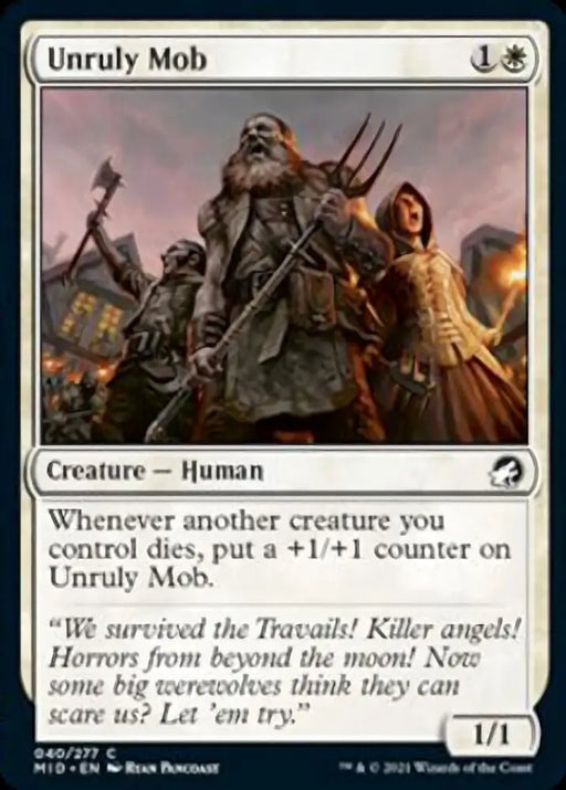 Unruly Mob [Innistrad: Midnight Hunt] - MTG Single