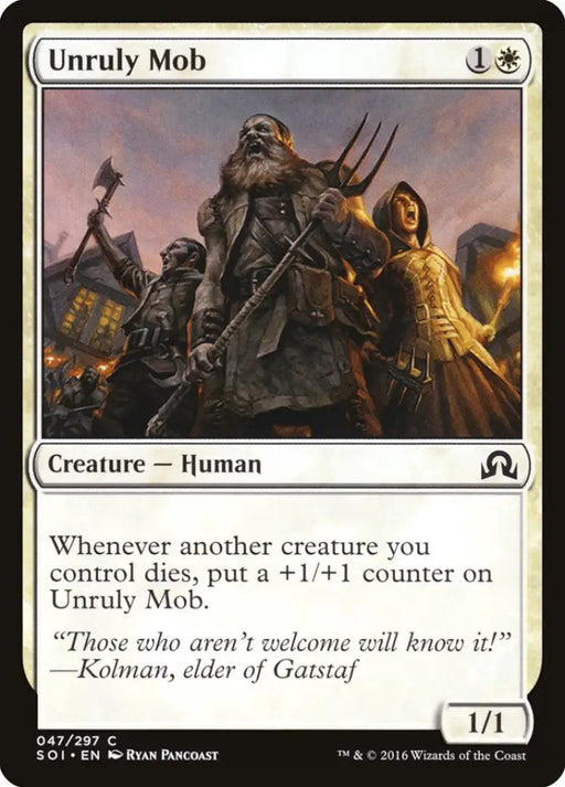 Unruly Mob [Shadows over Innistrad] - MTG Single