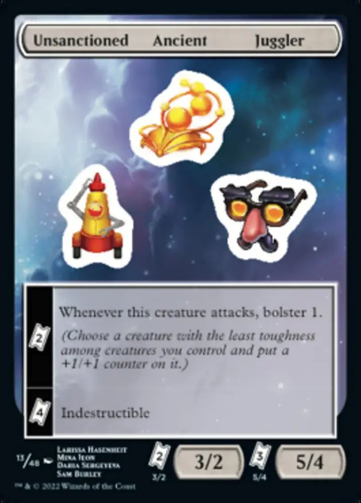 Unsanctioned Ancient Juggler [Unfinity Stickers] - MTG Single