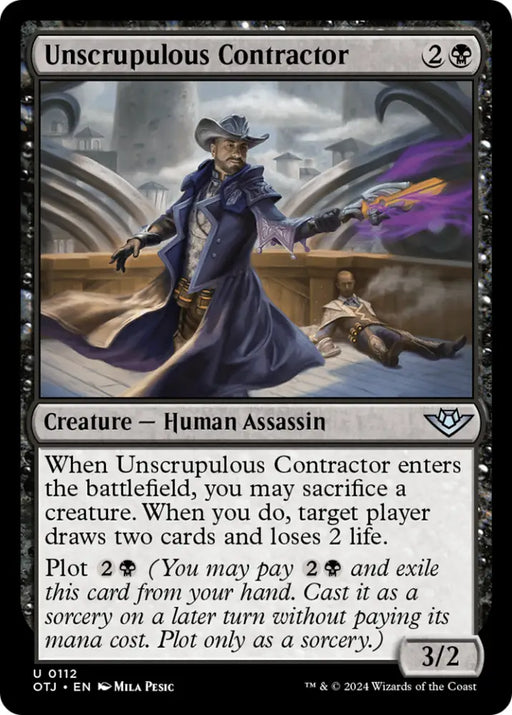 Unscrupulous Contractor [Outlaws of Thunder Junction] - MTG Single