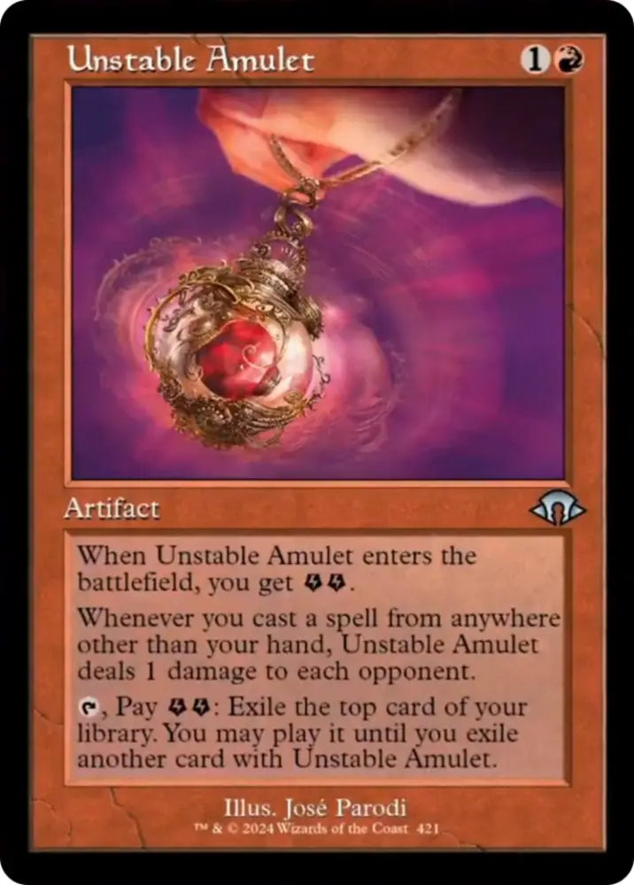 Unstable Amulet (Retro) [Modern Horizons 3] - MTG Single