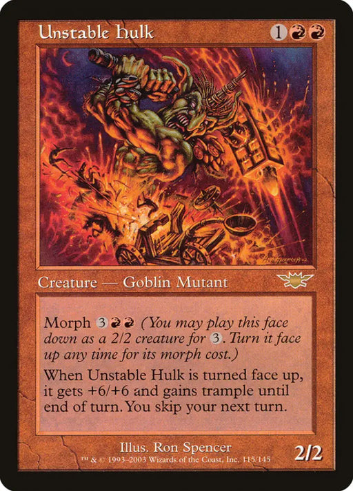 Unstable Hulk [Legions] - MTG Single