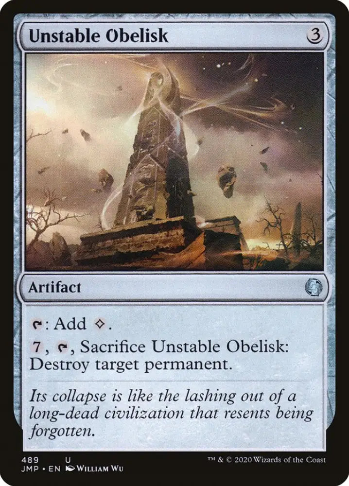 Unstable Obelisk [Jumpstart] - MTG Single