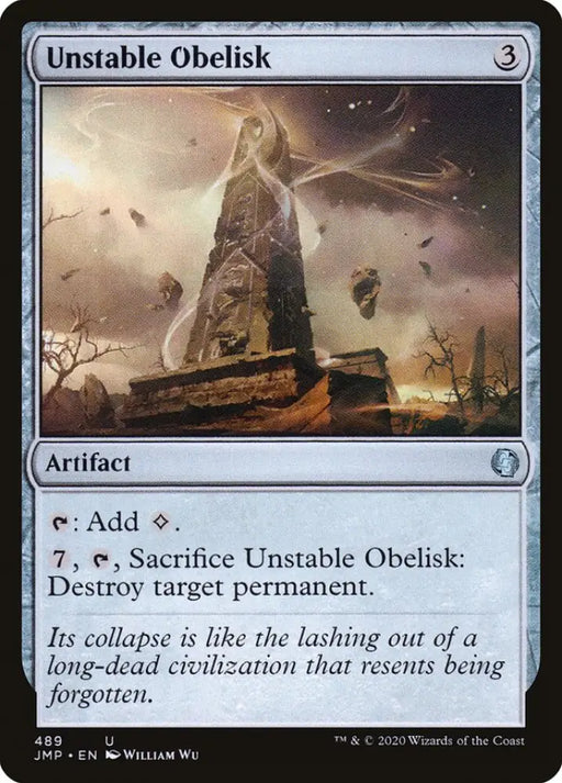 Unstable Obelisk [Jumpstart] - MTG Single