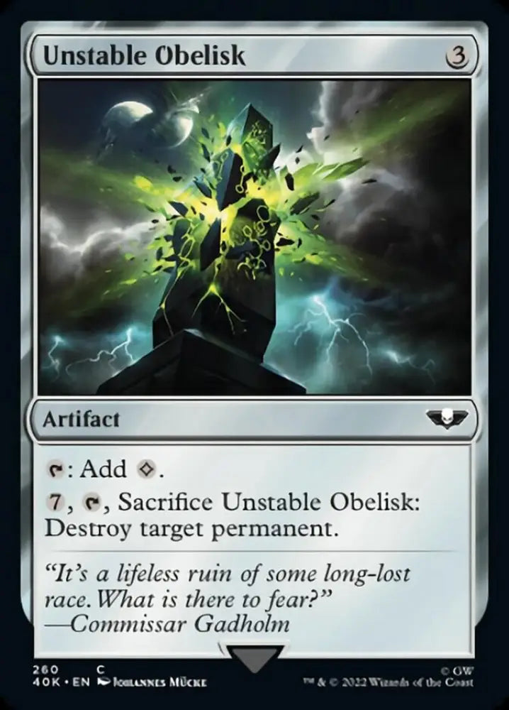 Unstable Obelisk [Warhammer 40,000] - MTG Single