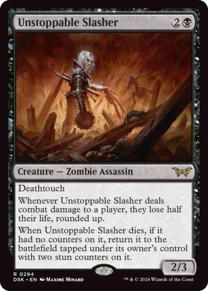 Unstoppable Slasher (0294) [Duskmourn: House of Horror] - MTG Single