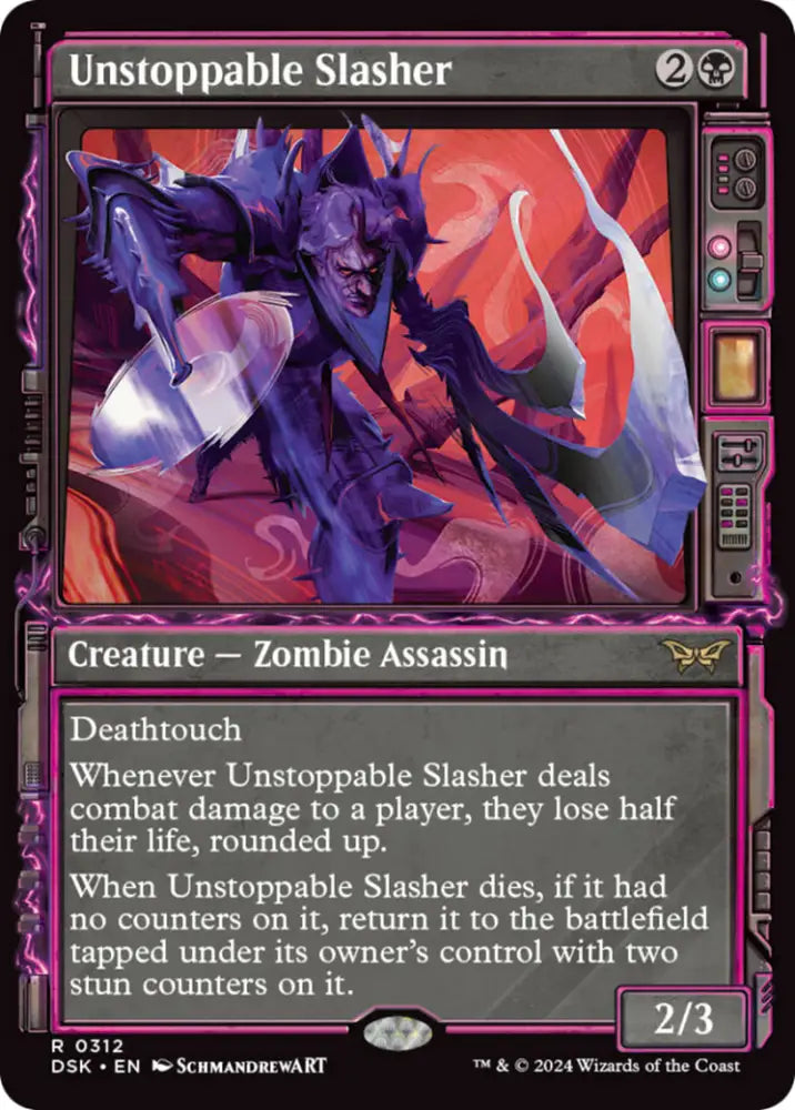 Unstoppable Slasher (Showcase) [Duskmourn: House of Horror] - MTG Single
