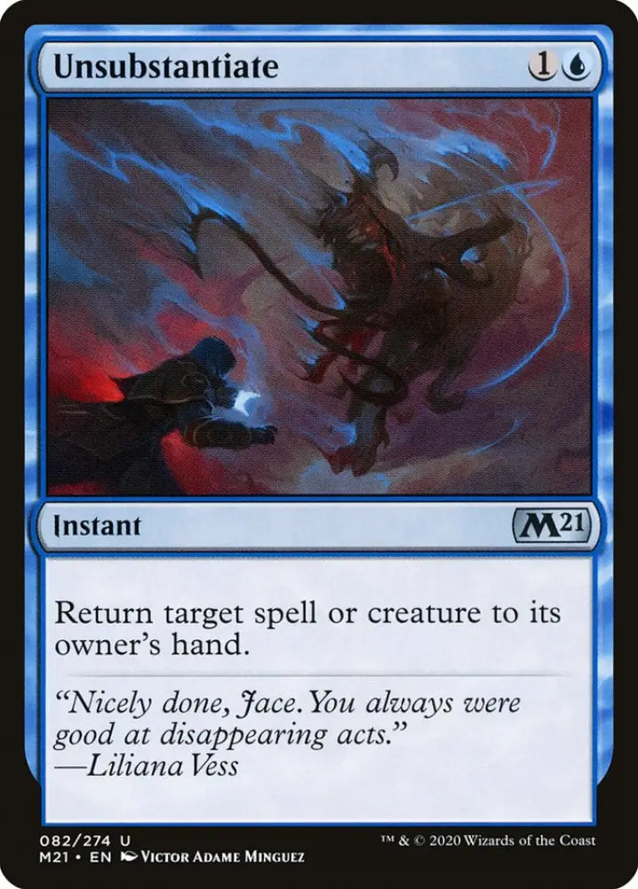 Unsubstantiate [Core Set 2021] - MTG Single