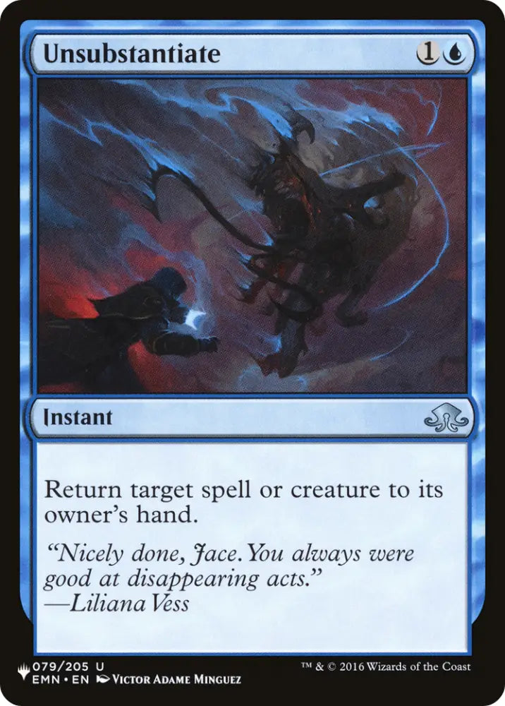Unsubstantiate [The List] - MTG Single